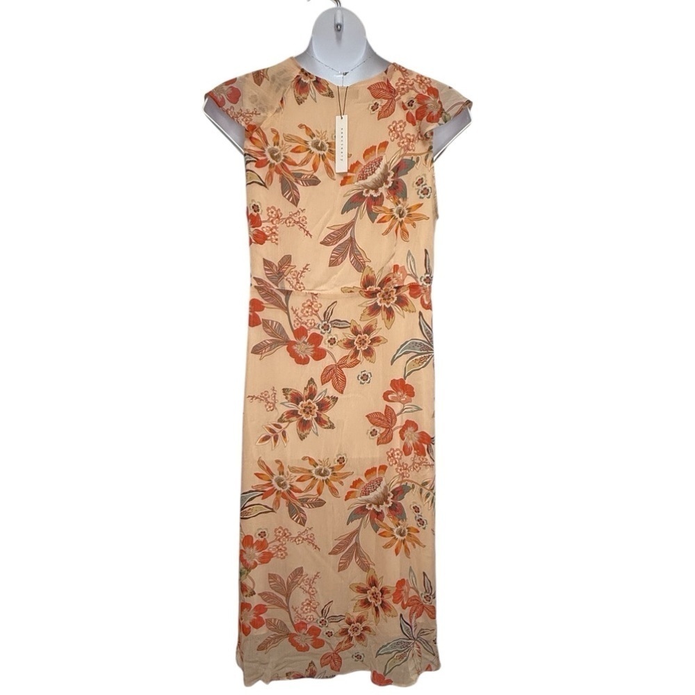 Sanctuary Jolynn Floral Faux Wrap Midi Dress NWT 14 - Picture 4 of 12